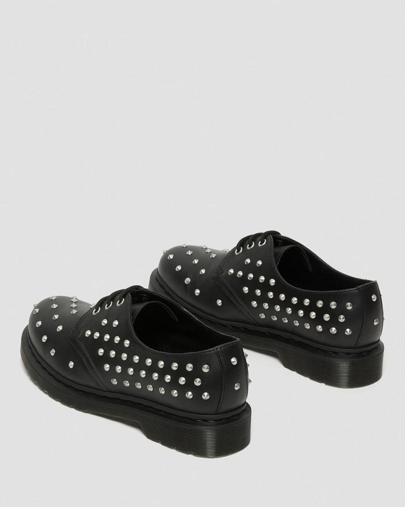 Zapatos Oxford Dr Martens 1461 Stud Wanama Cuero Hombre Negros | MX 20LIS